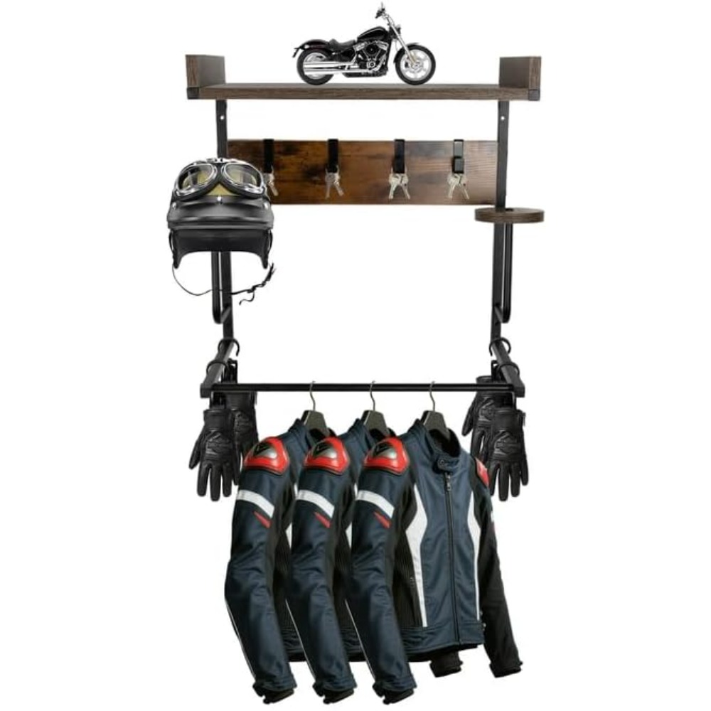 Cycling Gear Organizer Wall - Uchwyt na kask motocyklowy z 4