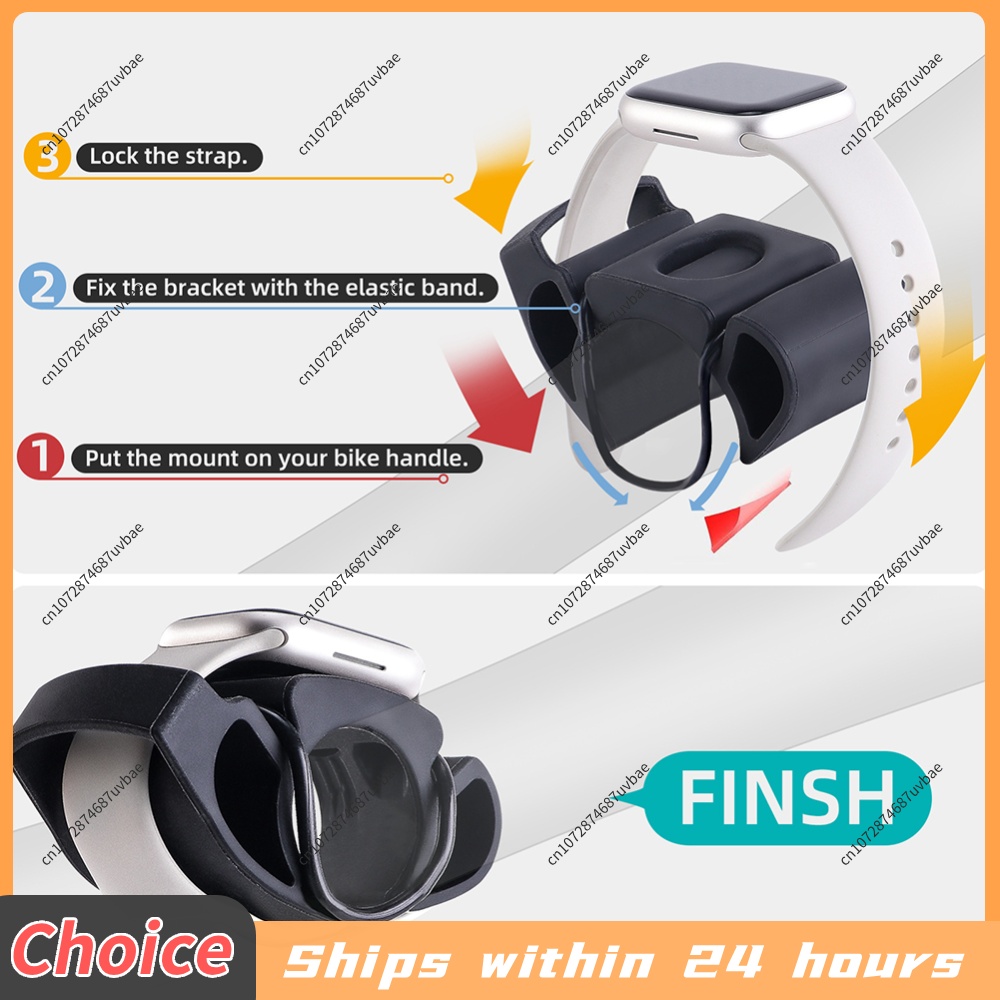 Cycling Heart Rate Monitor - Silikonowy uchwyt na smartwatch do roweru,