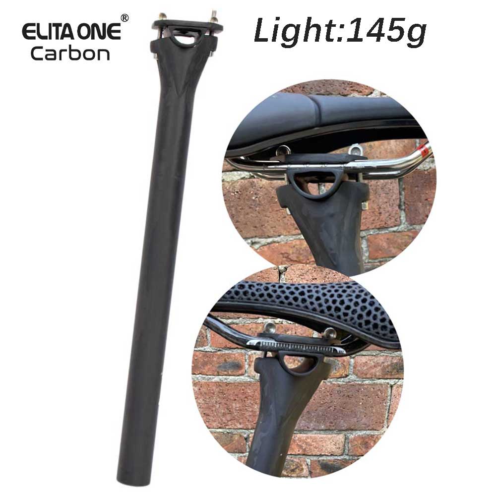 Carbon Fiber Saddle - elitaone MTB/Road Bike Seat Post Carbon