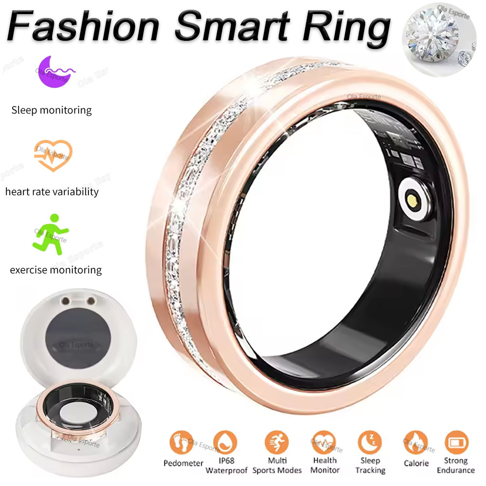 Cycling Heart Rate Monitor - Nowy inteligentny pierścień 2025 dla kobiet,