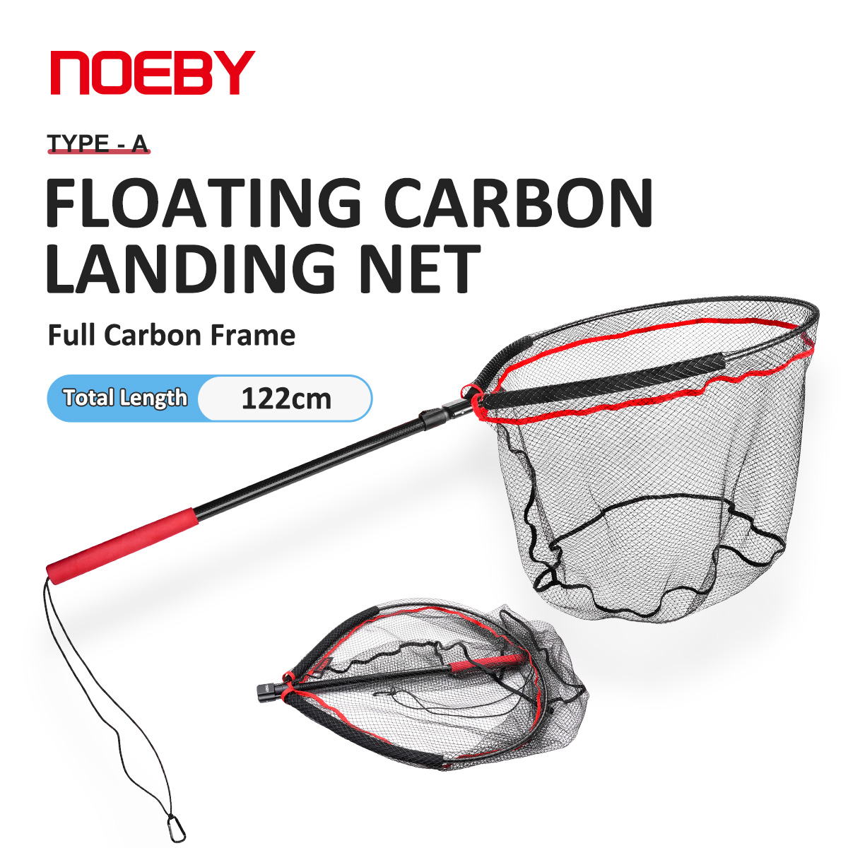 Cycling Landing Gear - Siatka do podbierania ryb NOEBY, składana,