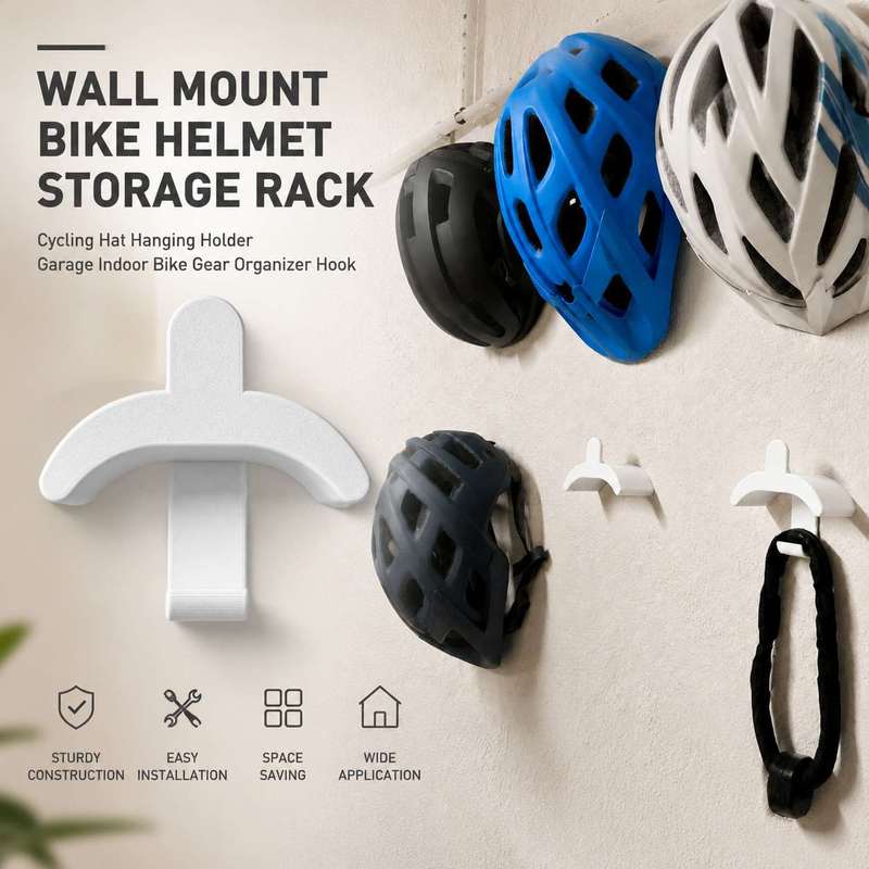 Cycling Gear Organizer Wall - Uchwyt ścienny na kask rowerowy, wieszak