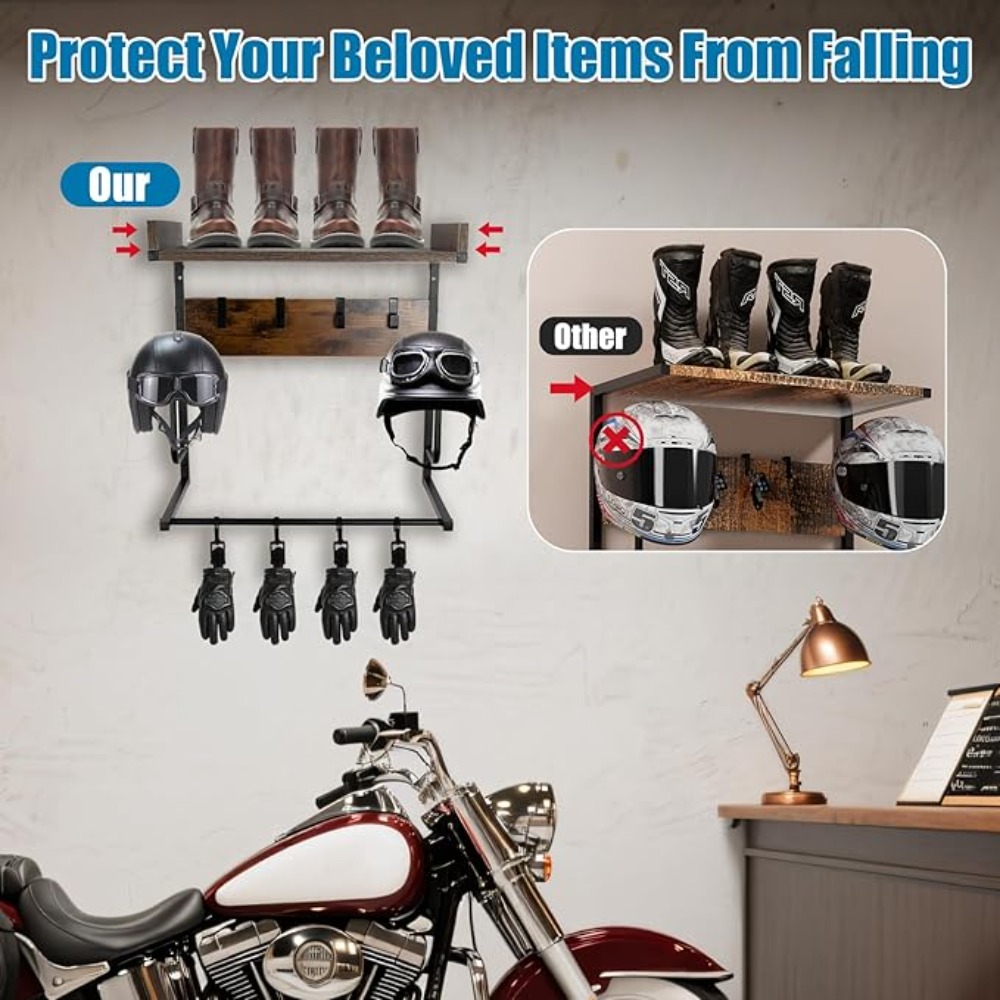 Uchwyt na kask motocyklowy z 4 – Cycling Gear Organizer Wall recenzja i cena