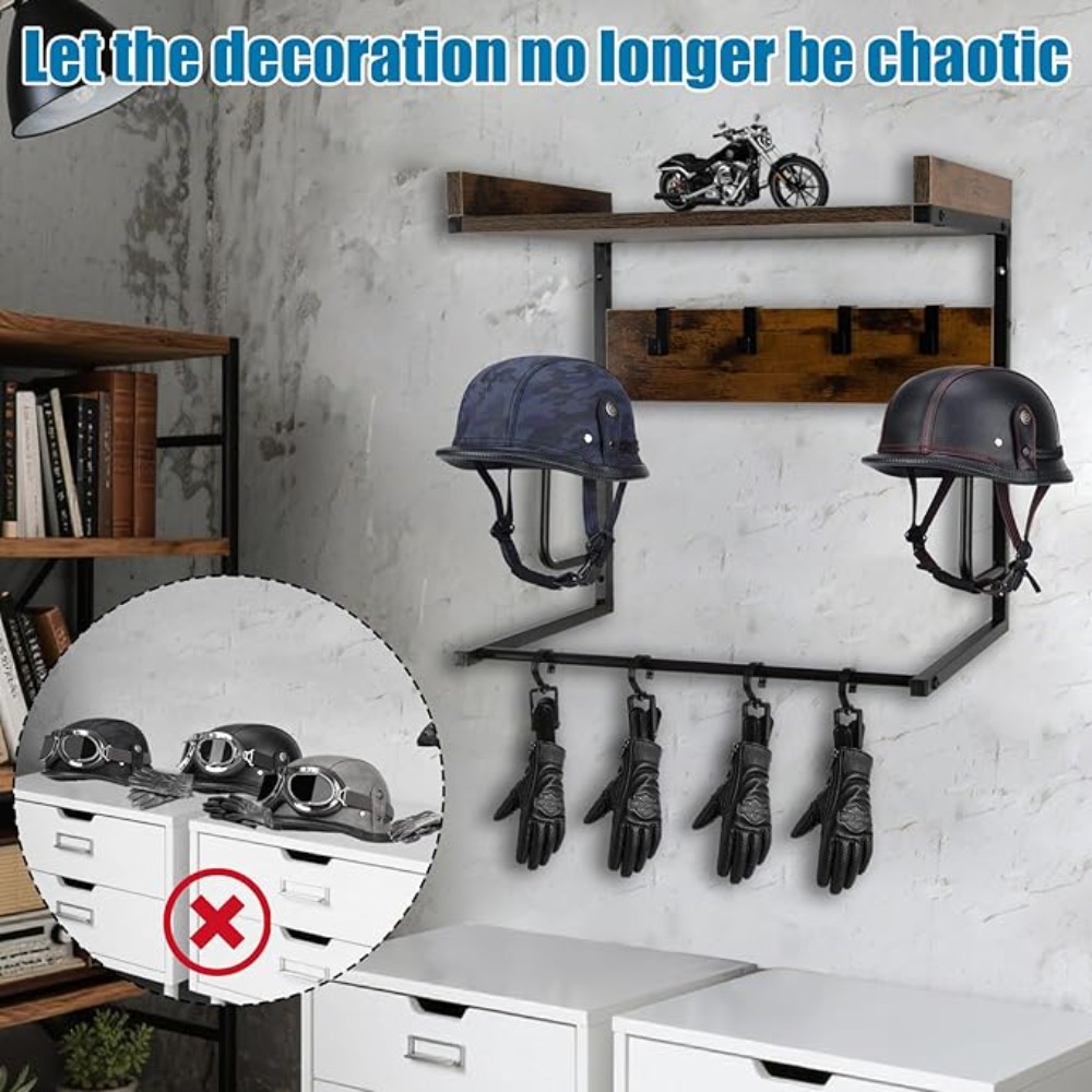 Uchwyt na kask motocyklowy z 4 – Cycling Gear Organizer Wall recenzja i cena