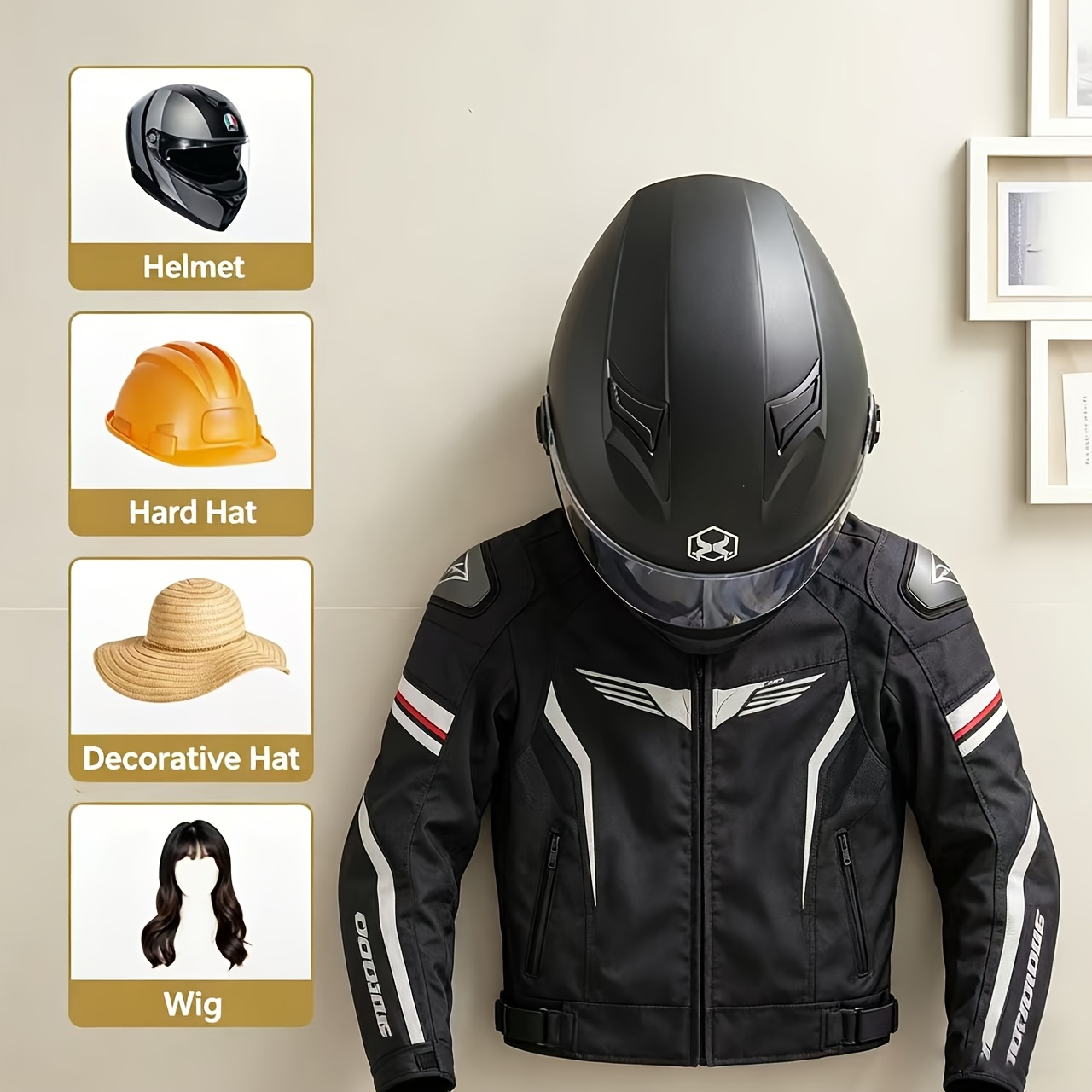 Uchwyt na kask motocyklowy z l – Cycling Gear Organizer Wall recenzja i cena