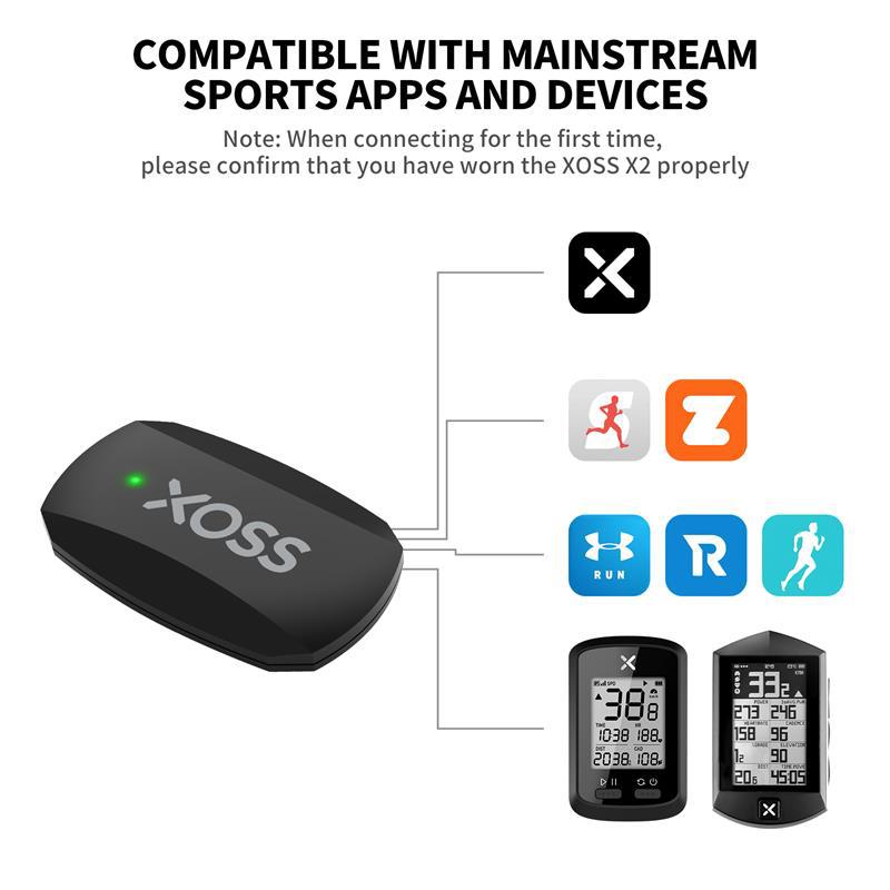 Monitor tętna Xoss X2, tryb du – Cycling Heart Rate Monitor recenzja i cena