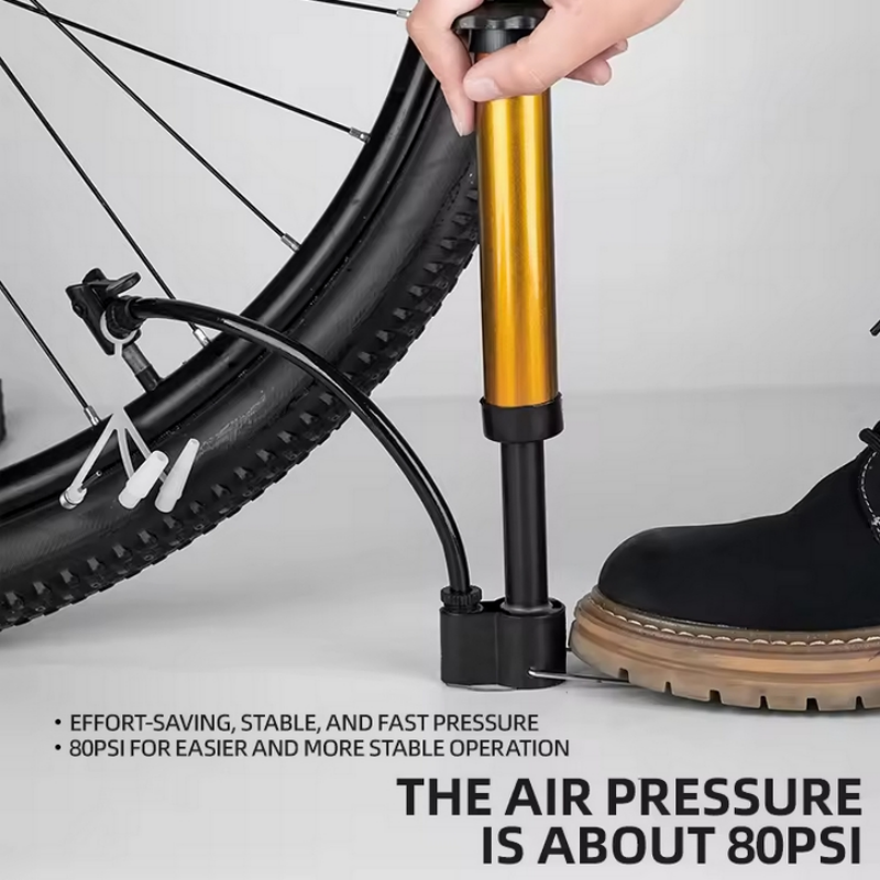Pompka rowerowa MTB 80 PSI ręc – Mtb Pedals recenzja i cena