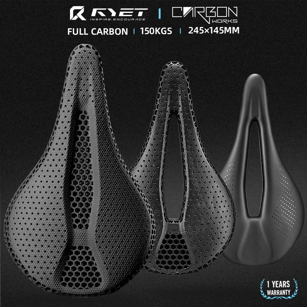 Siodło rowerowe 2026 RYET druk – Carbon Fiber Saddle recenzja i cena